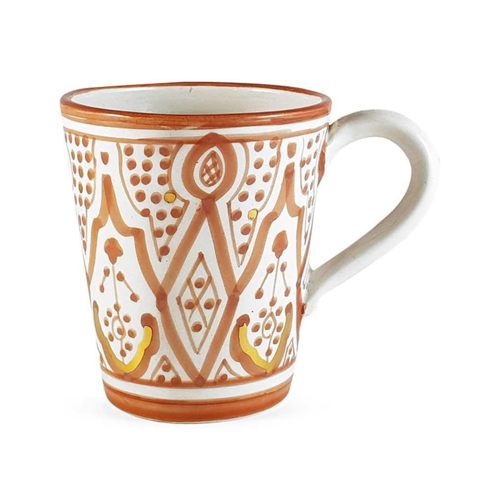 Set of 2 Handmade Ceramic Mugs with Pure Gold Band – Artisan Coffee Cups image 6