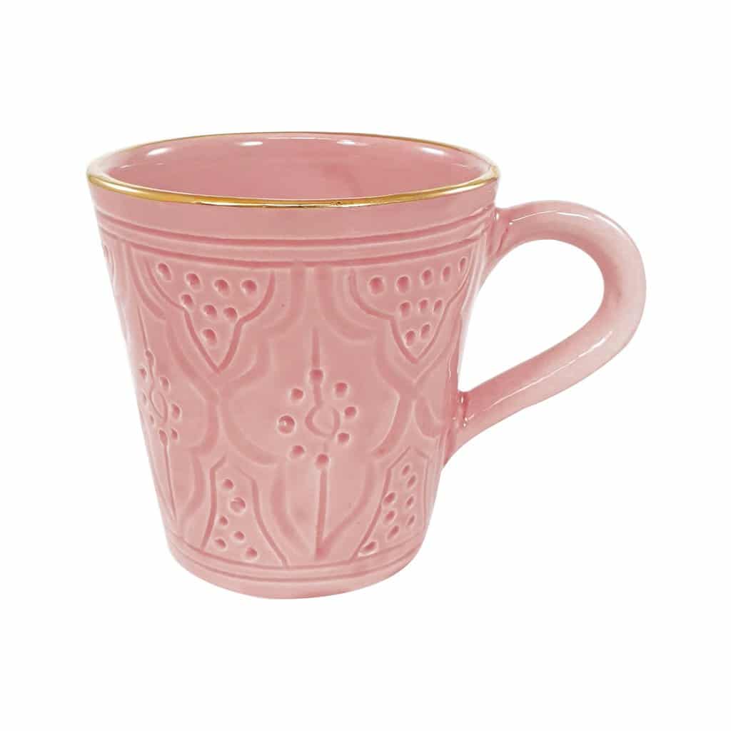 Set of 2 Handmade Ceramic Mugs with Pure Gold Band – Artisan Coffee Cups image 7