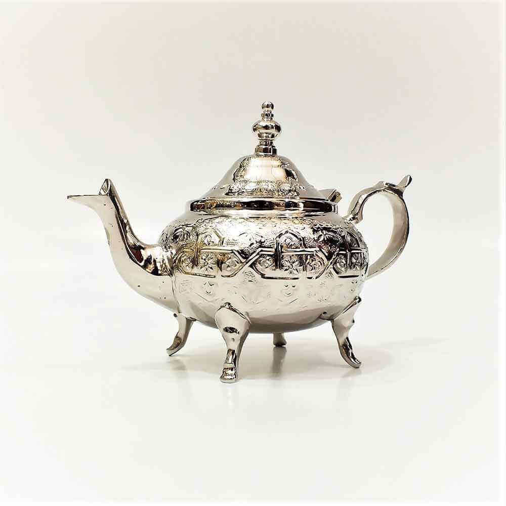 Large Engraved Silver Teapot – Hand-Carved 8-12 Servings image 4