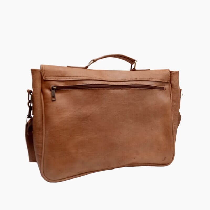 Casablanca Mens Leather Shoulder Bag – Handcrafted Professional Satchel image 12