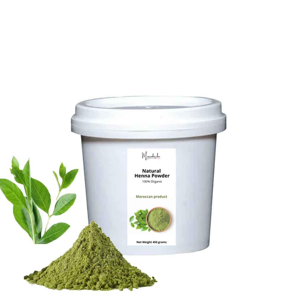 Moroccan Natural Henna Powder for Hair and Body – Organic 450g image