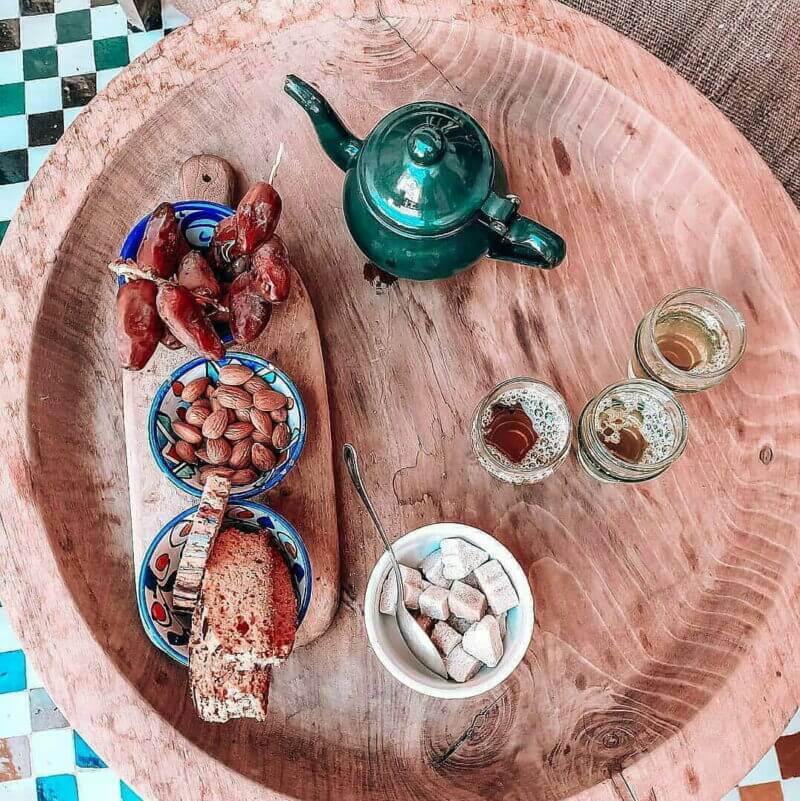 Handcrafted Enameled Teapot – Blue Floral Design 500ml image 2