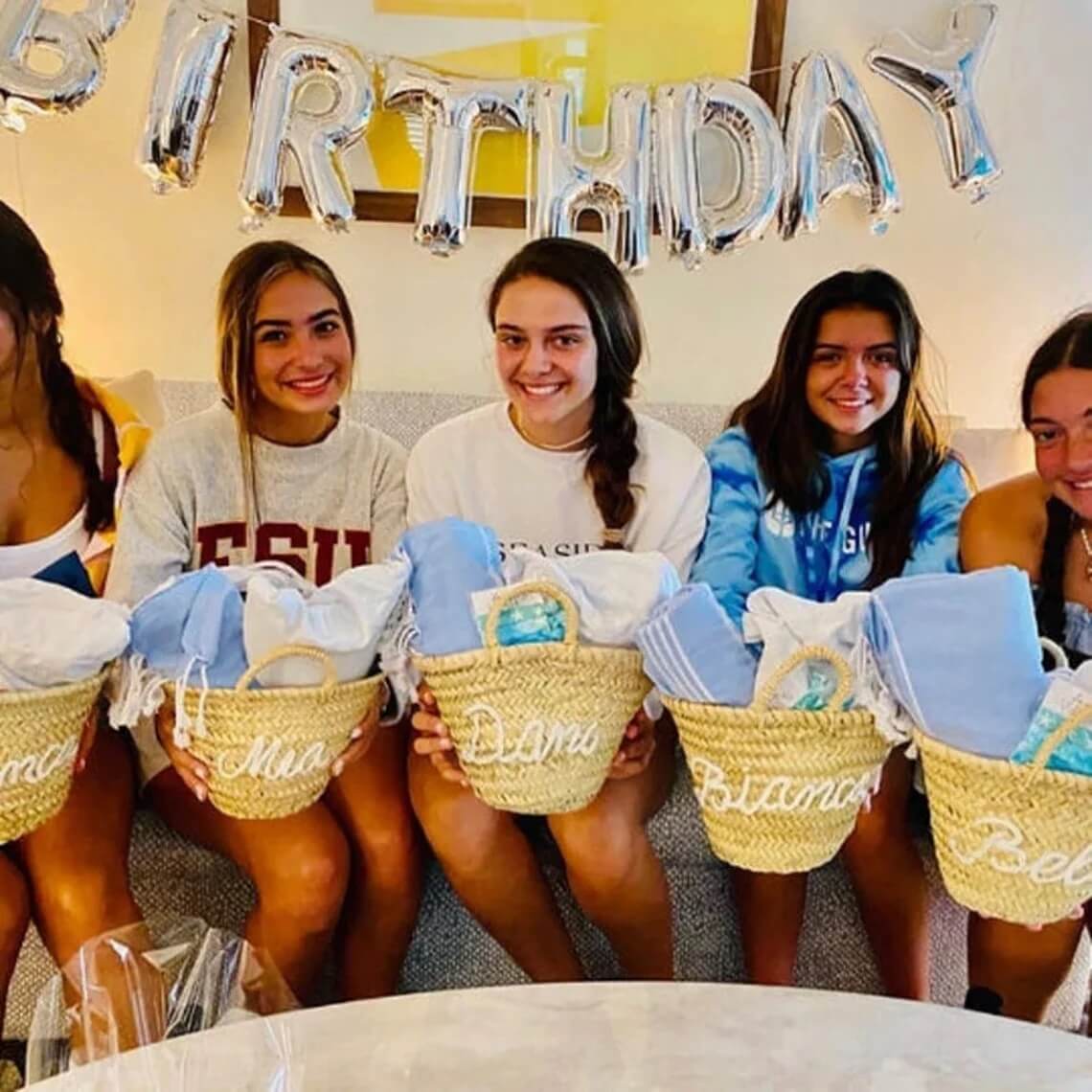 Personalized Mini Straw Bags, Set of 4 – Custom Wedding & Party Favors image 8