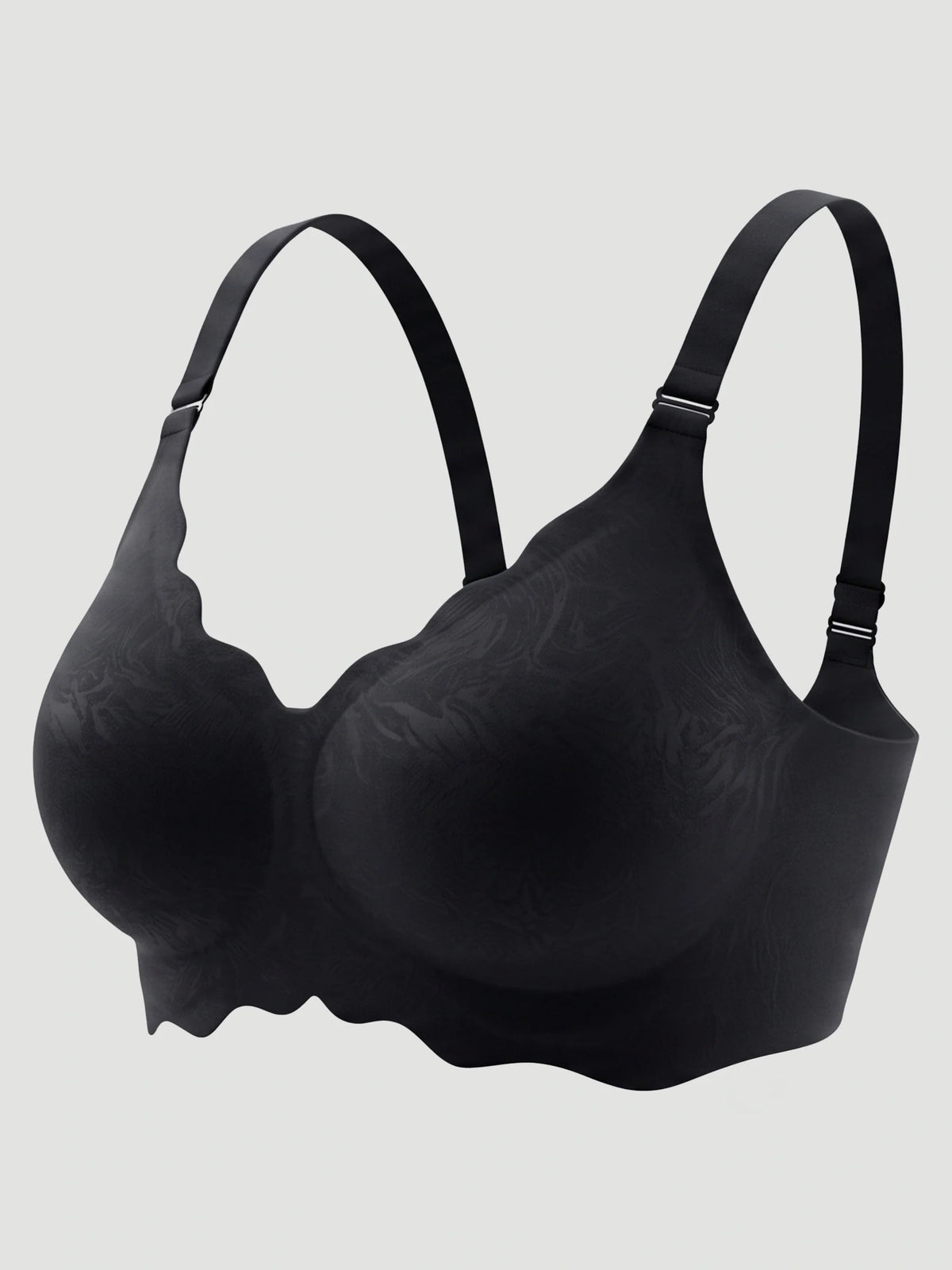 Scalloped Push-Up Wireless Jelly Bra