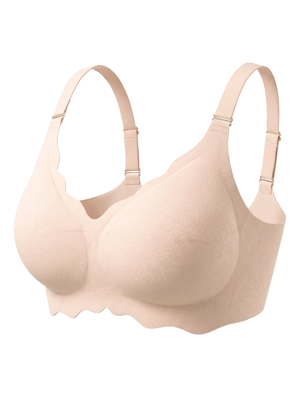 Scalloped Push-Up Wireless Jelly Bra