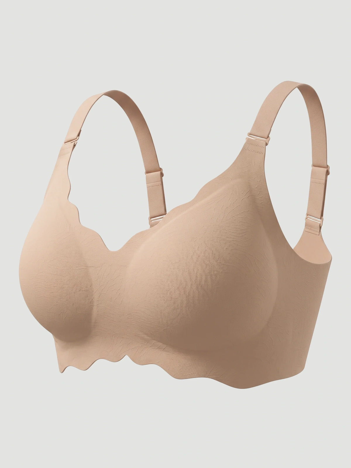 Scalloped Push-Up Wireless Jelly Bra