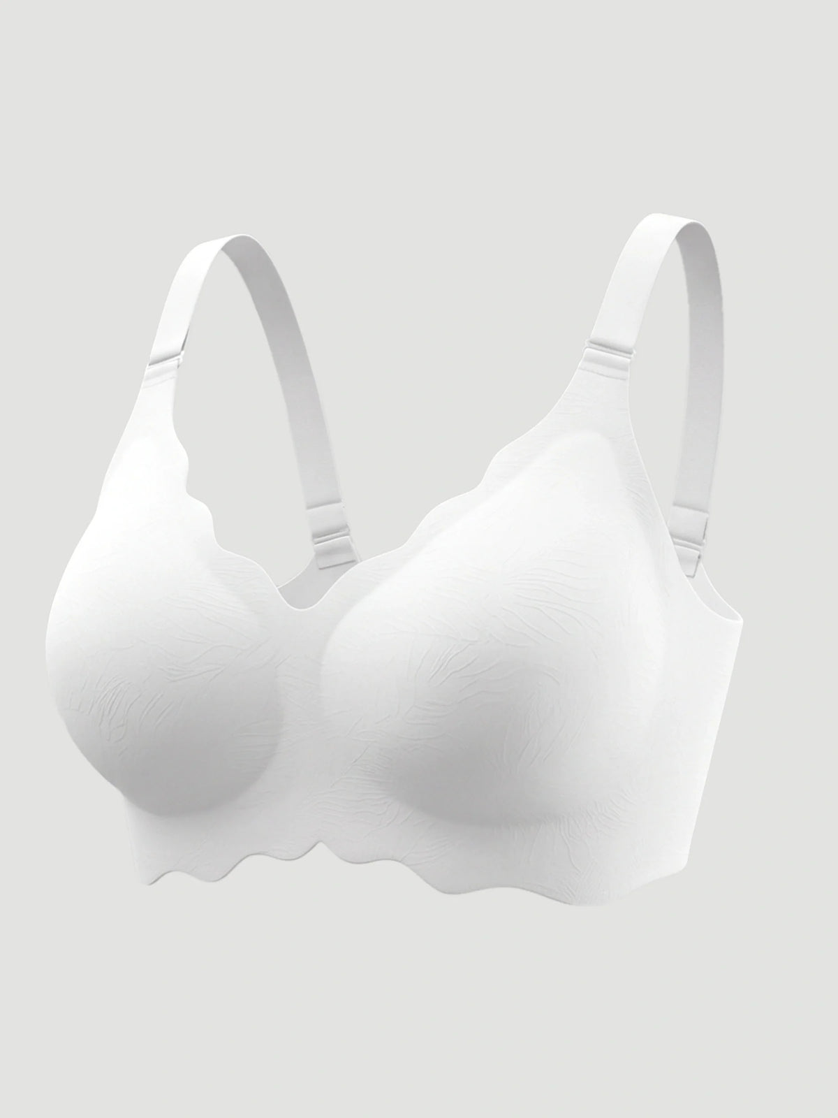 Scalloped Push-Up Wireless Jelly Bra