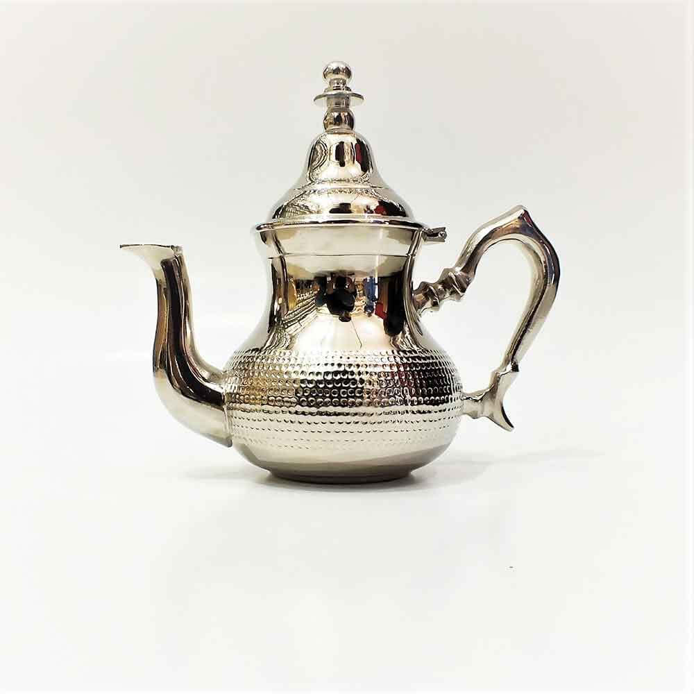 Hand-Hammered Silver-Plated Teapot – Minimalist Elegant Design image