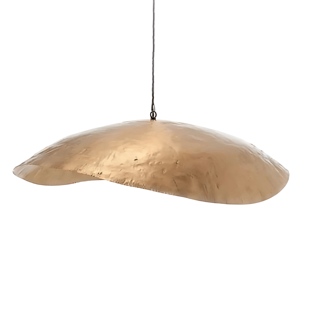 Hammered Brass Pendant Light – Organic Modern Moroccan Lighting image