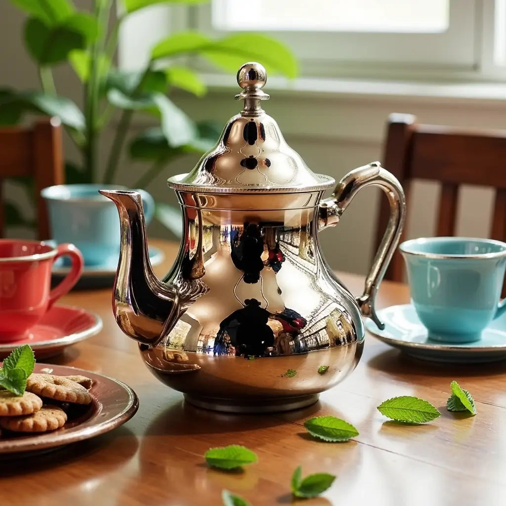 Silver Plated Brass Teapot – Traditional Design 2-12 Servings image 3