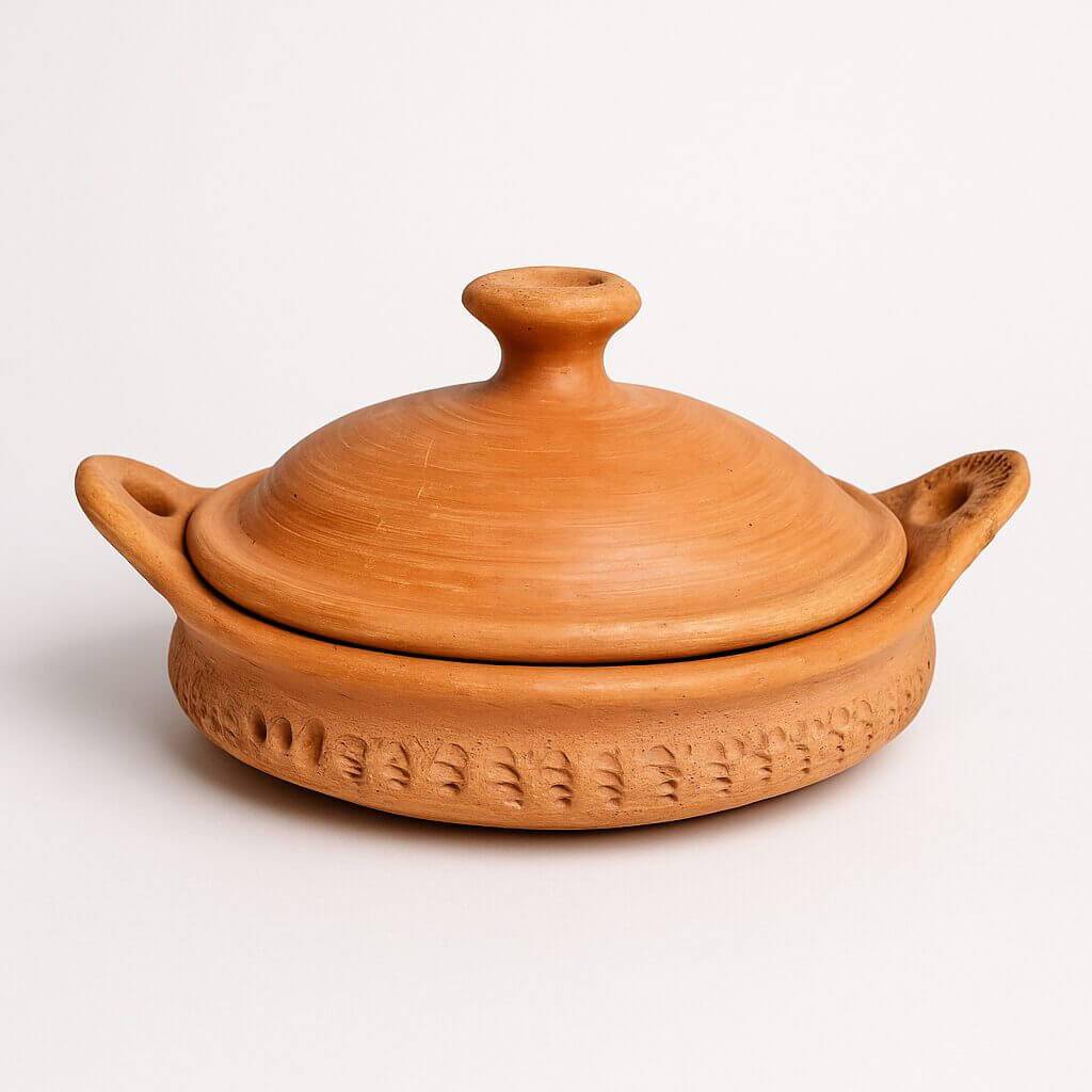 Handmade Terracotta Tagine Pottery – Slow-Cooked Clay Tagine from Marrakech image