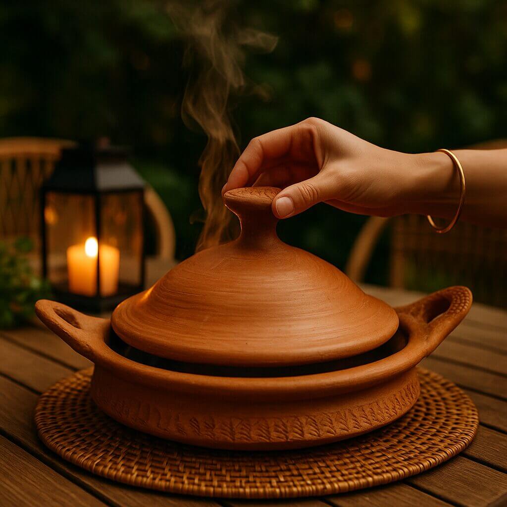 Handmade Terracotta Tagine Pottery – Slow-Cooked Clay Tagine from Marrakech image 3