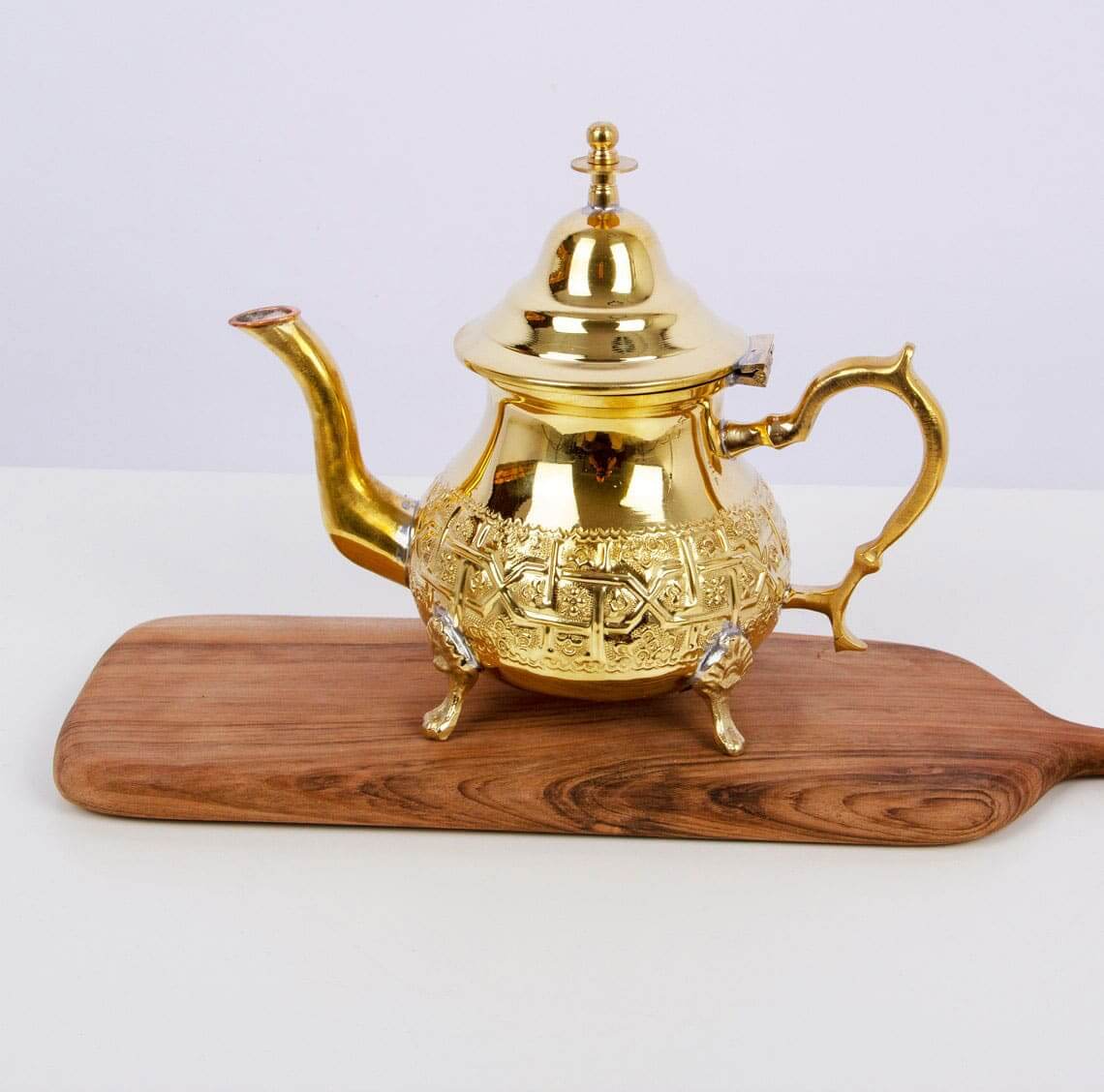 Hand-Engraved Brass Tea Set – Traditional 9-Piece Ceremonial Collection image 6