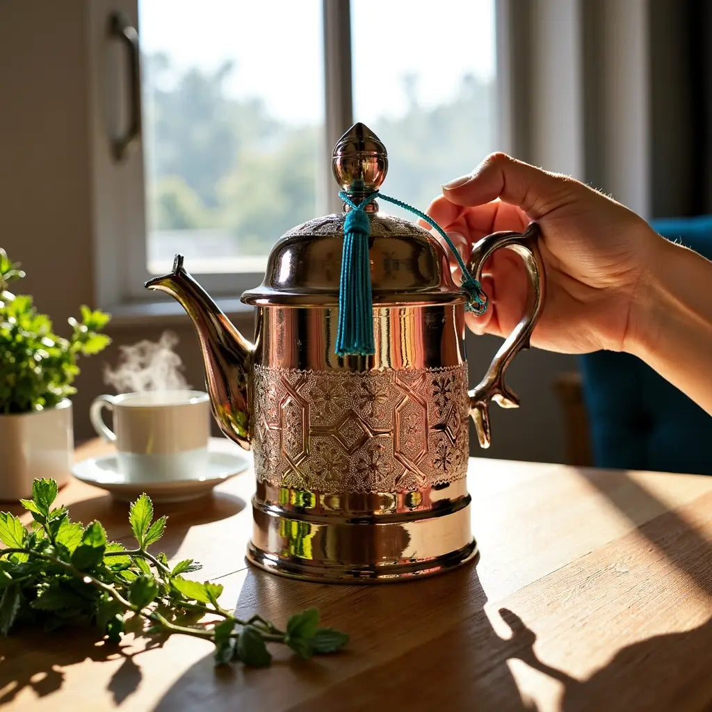 Silver Coffee Server Pot – Hand-Engraved Traditional Metalwork image 3