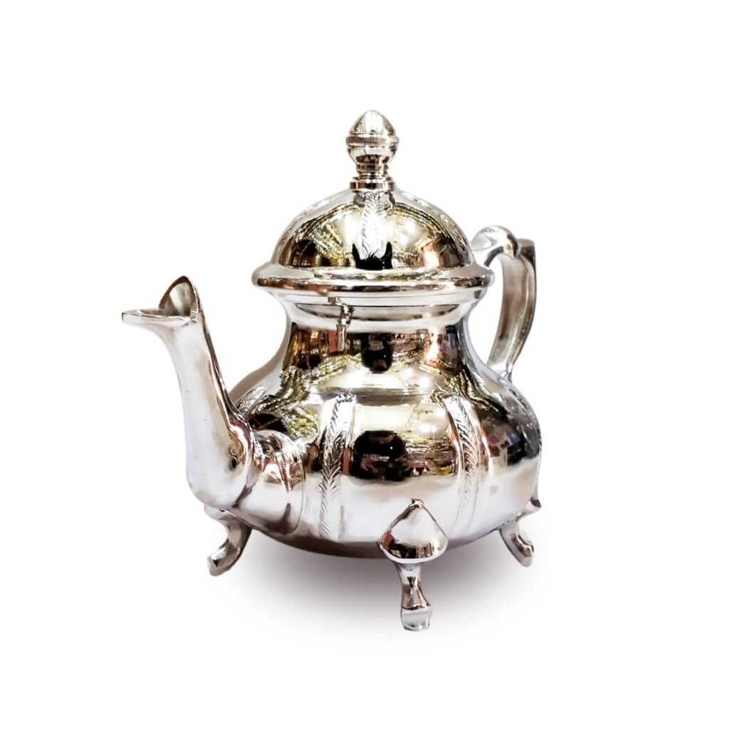 Hand-Engraved Silver Teapot with Wheat Leaf Design – 3 Size Options image 10