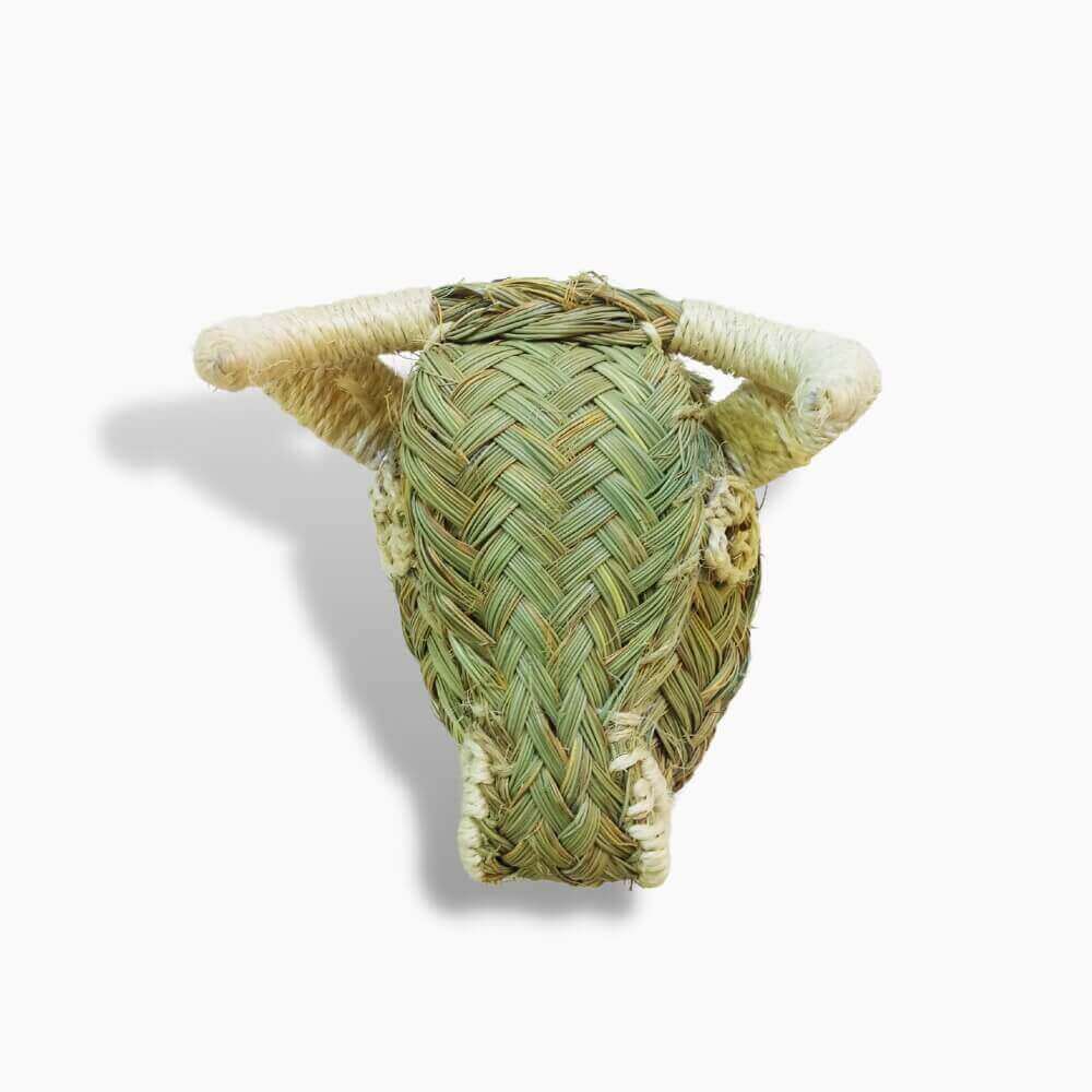 Woven Straw Bull Head image