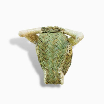 Woven Straw Bull Head image
