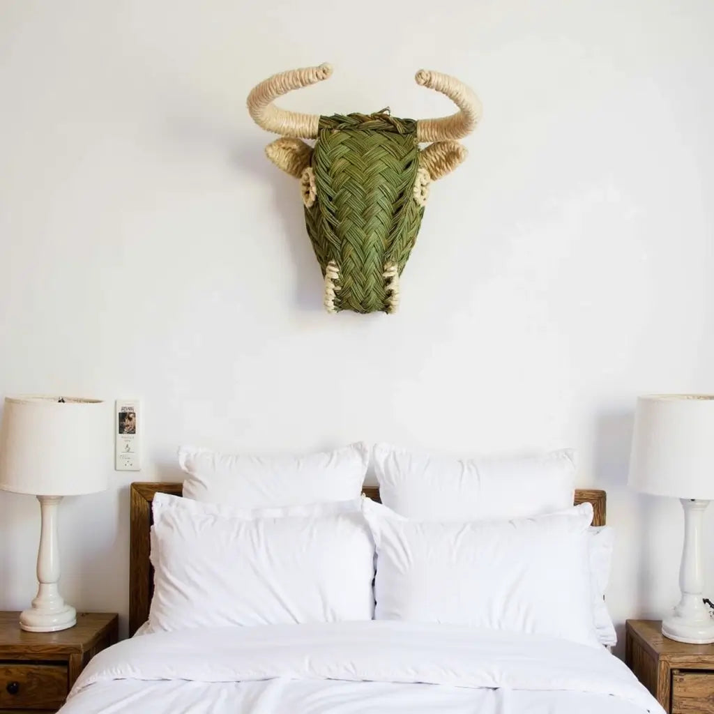 Woven Straw Bull Head image 4