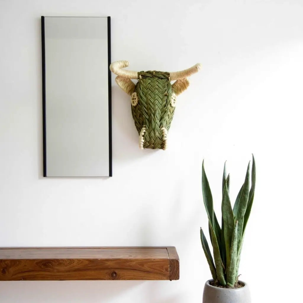 Woven Straw Bull Head image 6