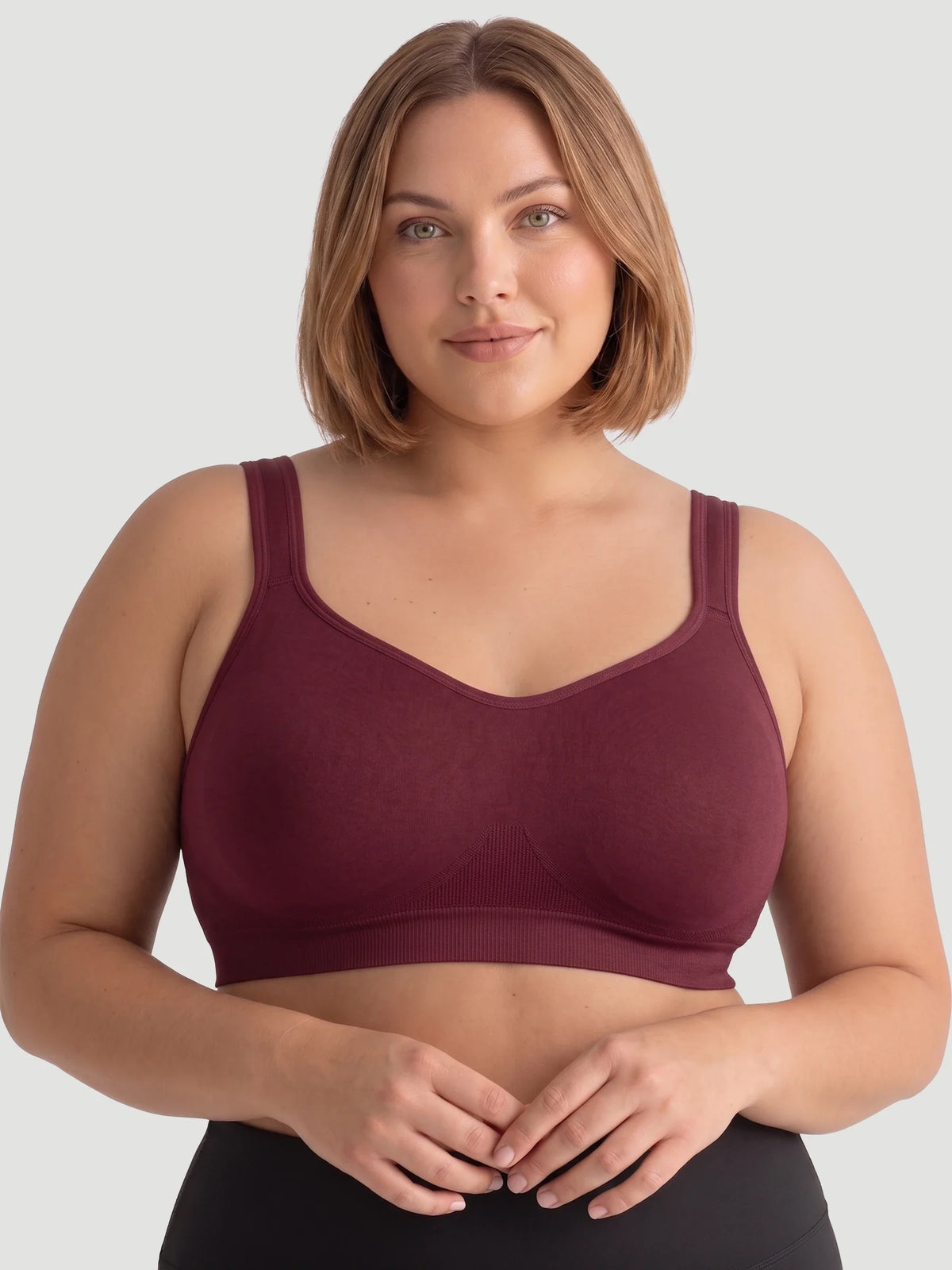 Adjustable Wire Free Shaper Bra (Cups A-FF) with Bra Extender