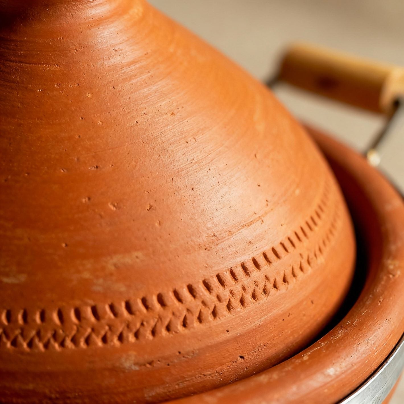Authentic 30cm Terracotta Tagine Pot with Handles – Traditional Cooking Vessel image 9