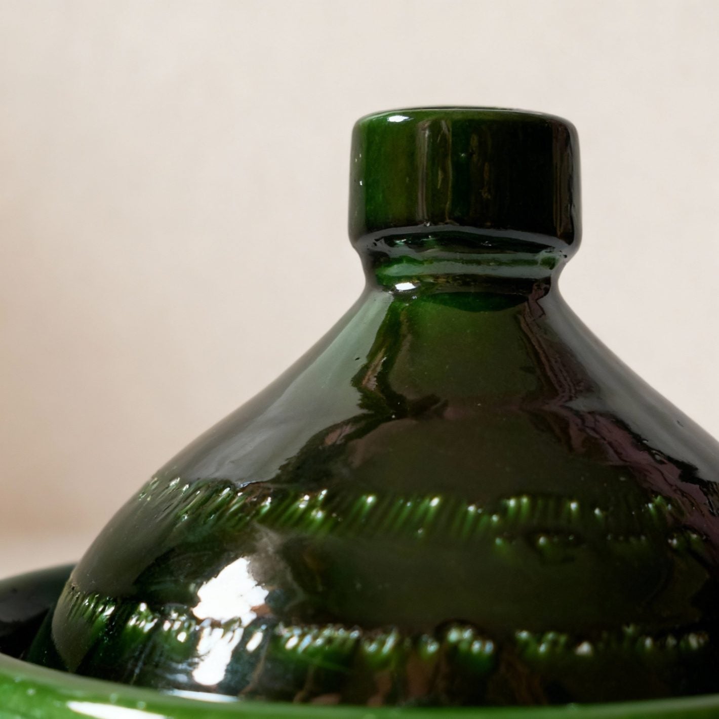 Authentic Green Ceramic Tagine Pot For Cooking – Handcrafted Clay Cookware image 7