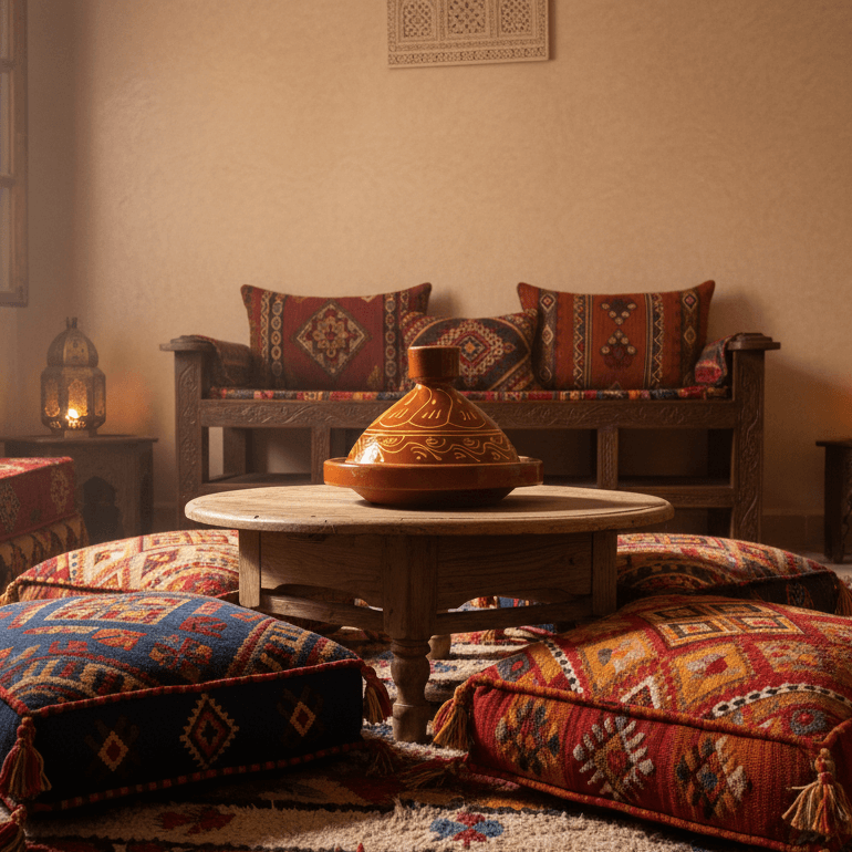 Authentic Terracotta Tagine Pot – 30cm Hand-Painted Ceramic Clay Cookware image 5