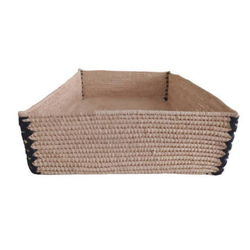 Raphia Storage Basket Tray