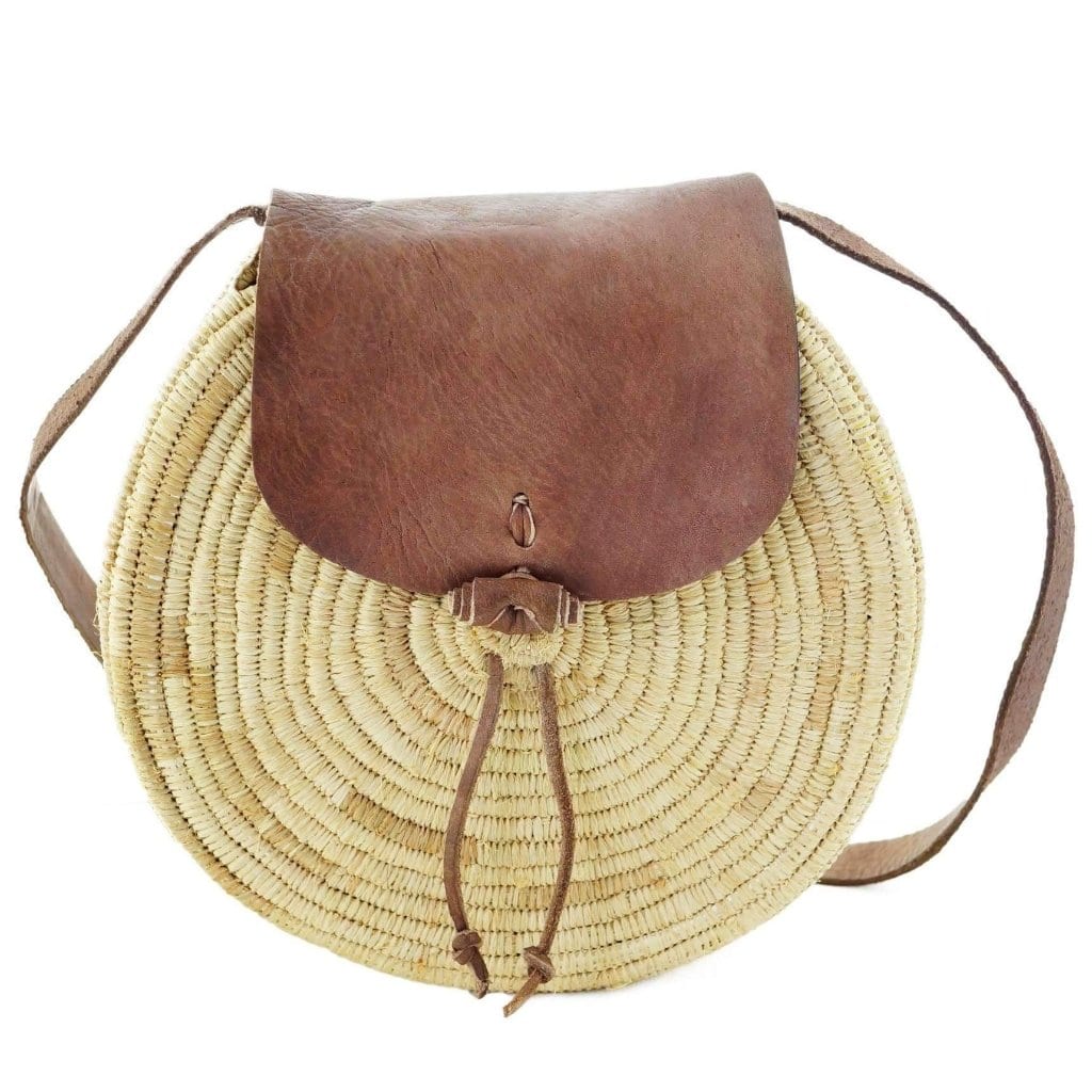 Moroccan Wicker Shoulder Strap Bag