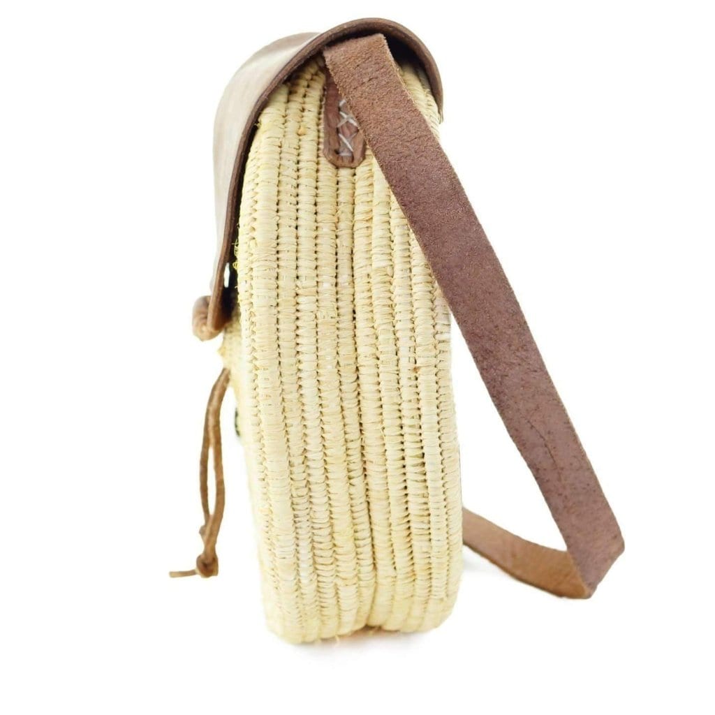 Moroccan Wicker Shoulder Strap Bag