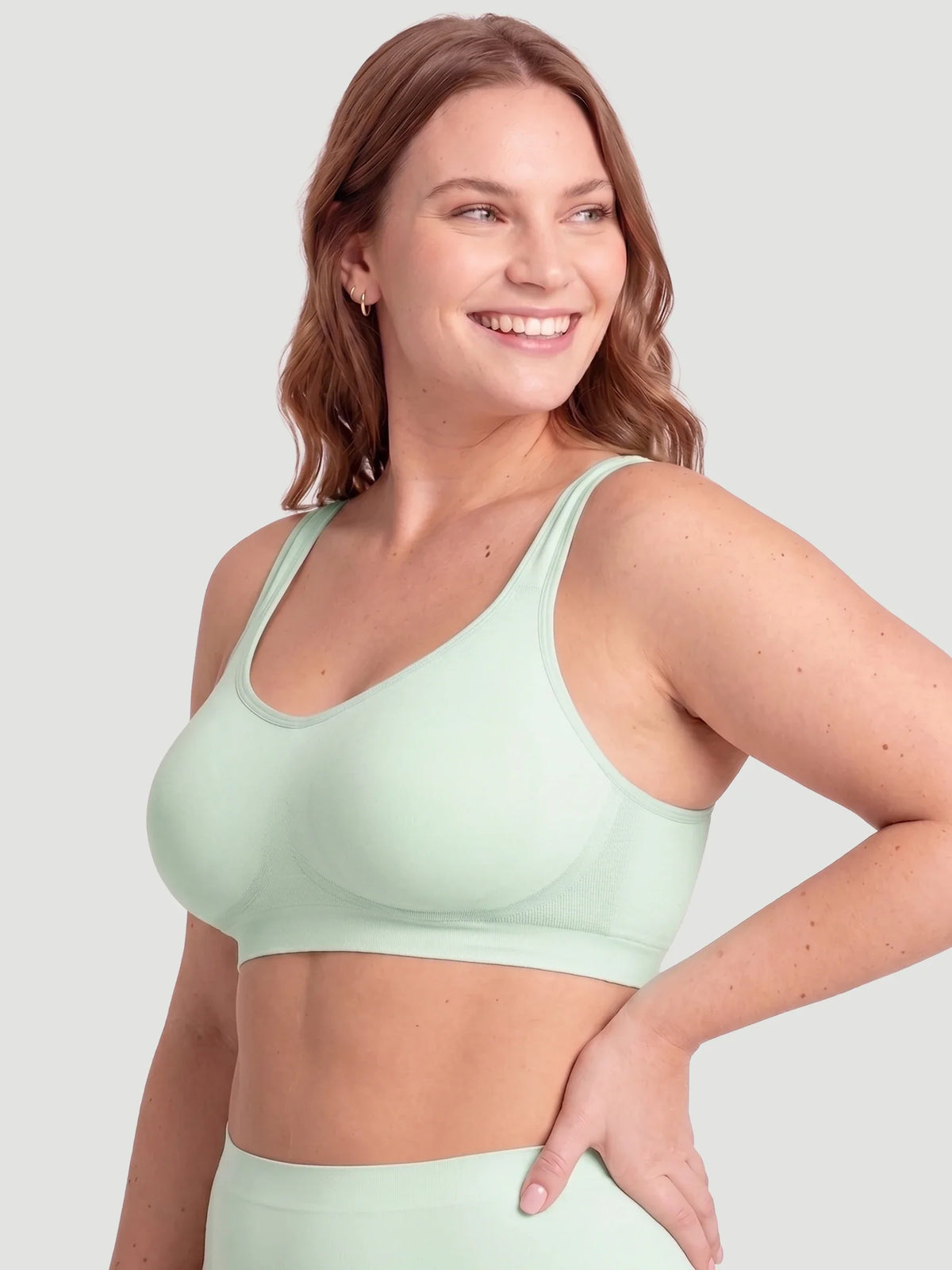 Adjustable Wire Free Shaper Bra (Cups A-FF) with Bra Extender