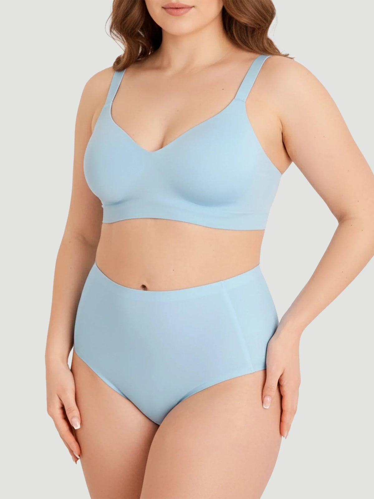High Waist Seamless Bonded Brief Underwear