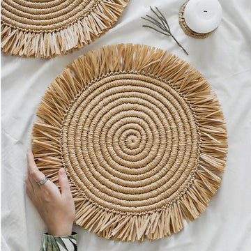 Round Raffia Placemats